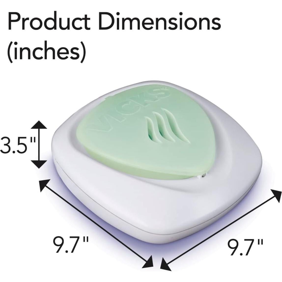 Vicks Vaporizador Sin Agua V1900 con 5 Almohadillas Aromáticas