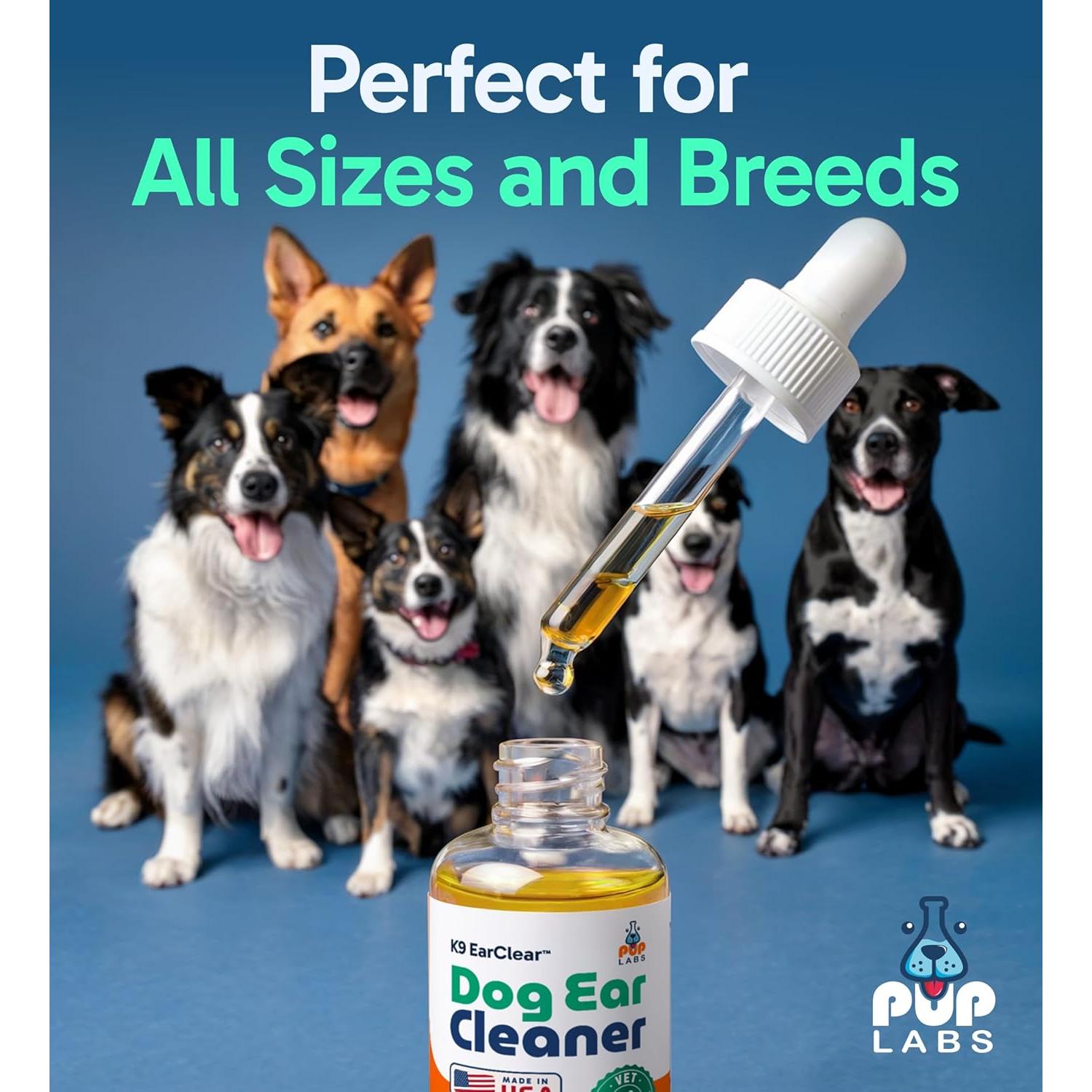 Limpiador de Oídos para Perros Pup Labs 30 ml - Natural y Efectivo