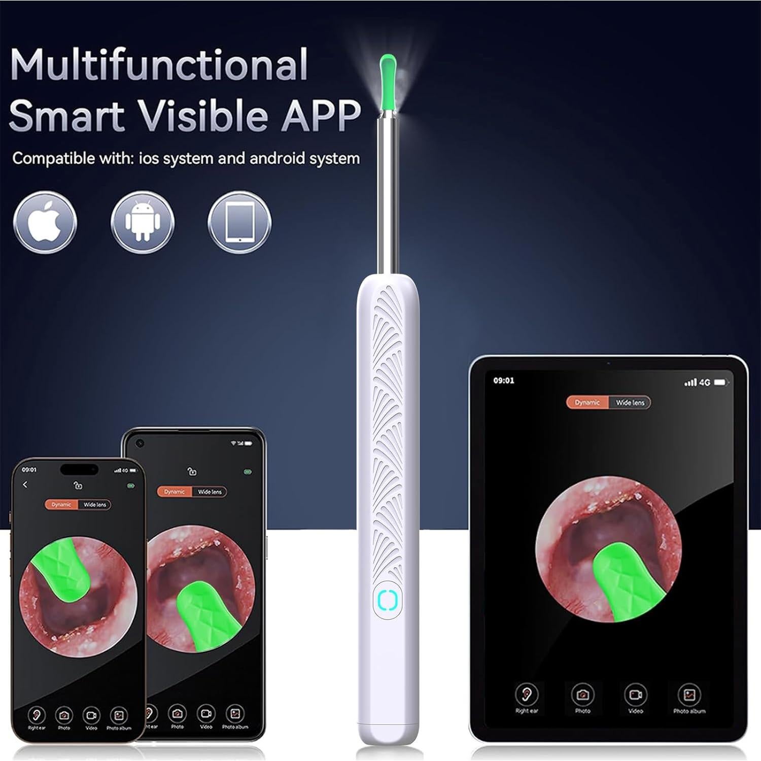 Kit de Eliminación de Cerumen CZYJPRL con Cámara 1080P