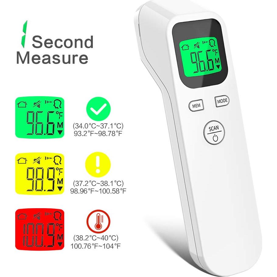 Termómetro Digital Infrarrojo ULBRE X5 Sin Contacto 20 Memorias