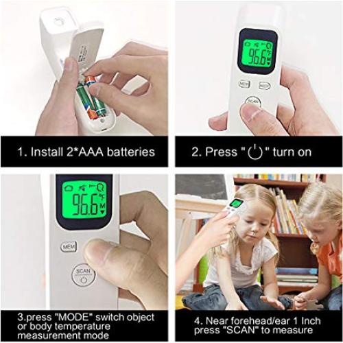 Termómetro Digital Infrarrojo ULBRE X5 Sin Contacto 20 Memorias