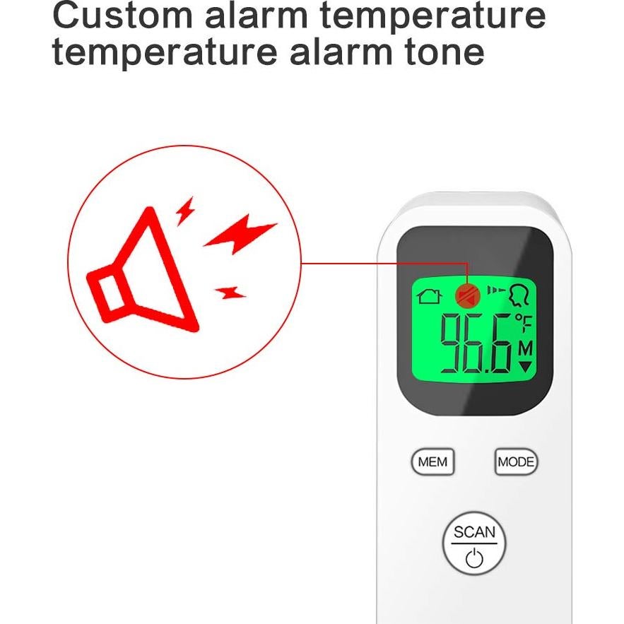 Termómetro Digital Infrarrojo ULBRE X5 Sin Contacto 20 Memorias
