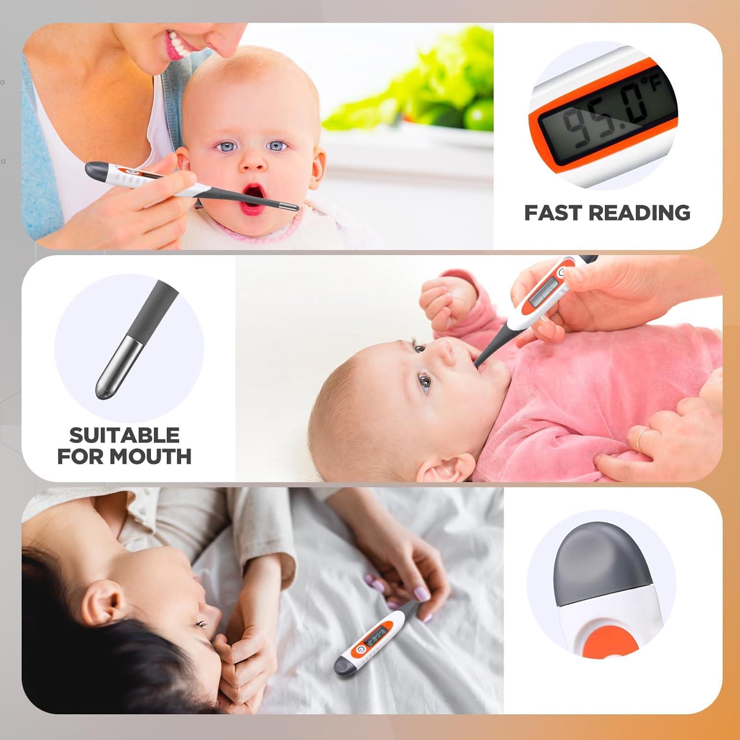 Termómetro Digital Oral TrelaCo 10 Pcs para Adultos - Lectura Rápida