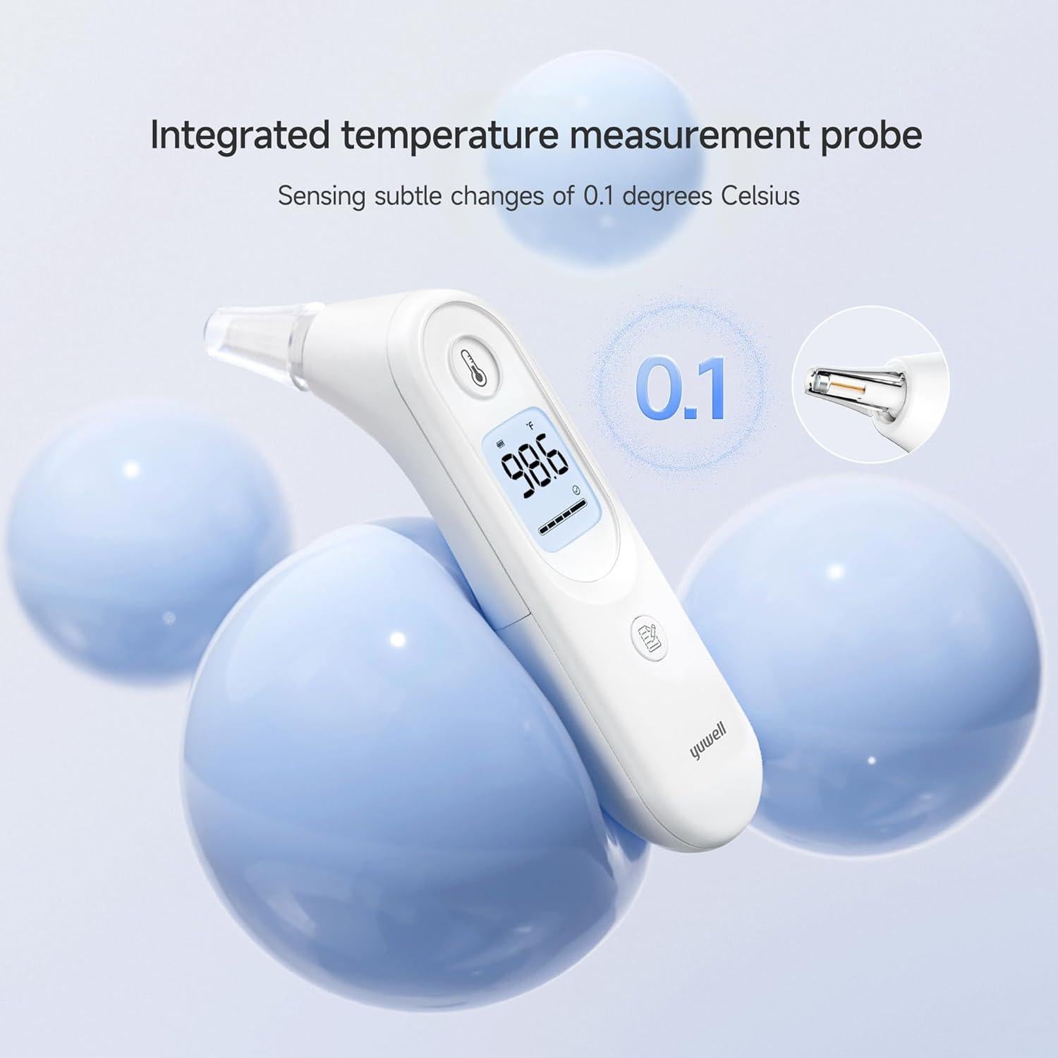 Termómetro Digital Yuwell YHT101 para Adultos y Niños - Infrarrojo