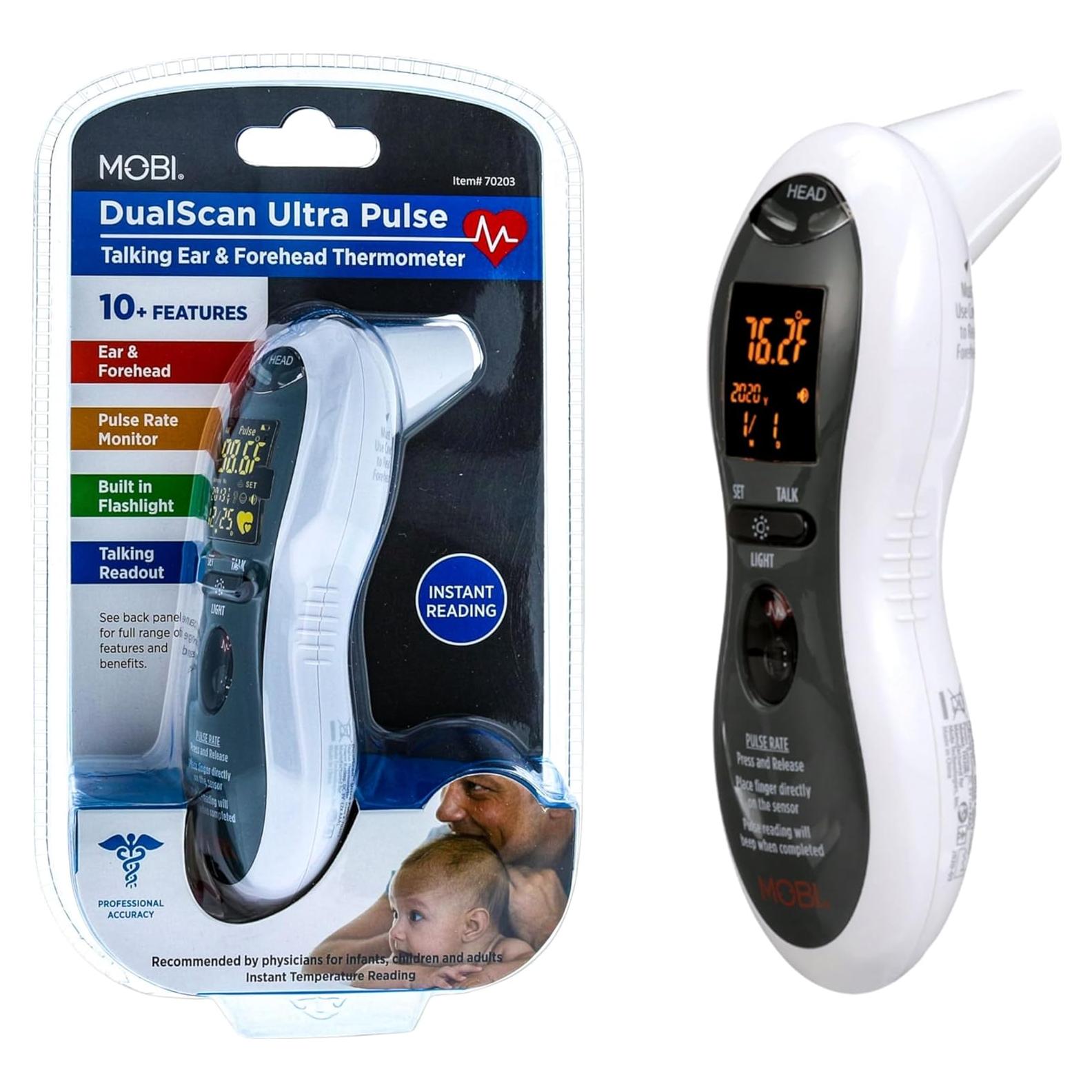Termómetro Digital MOBI Ultra Pulse con Monitor de Pulso