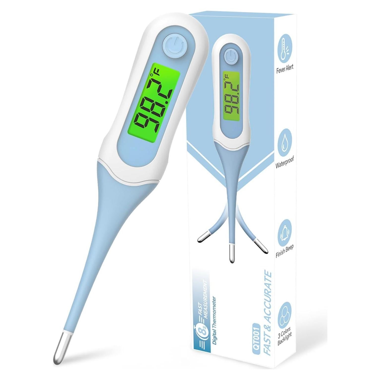 Termómetro Digital Oral Fiemack para Adultos y Bebés, 8s