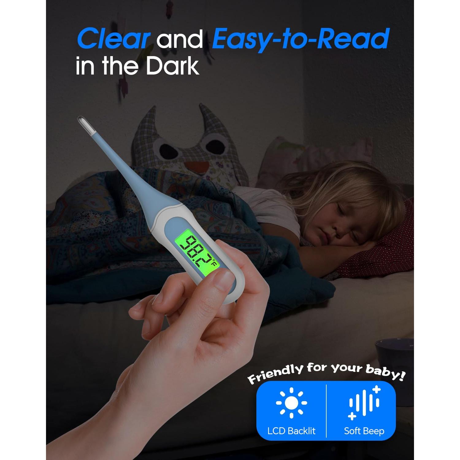 Termómetro Digital Oral Fiemack para Adultos y Bebés, 8s