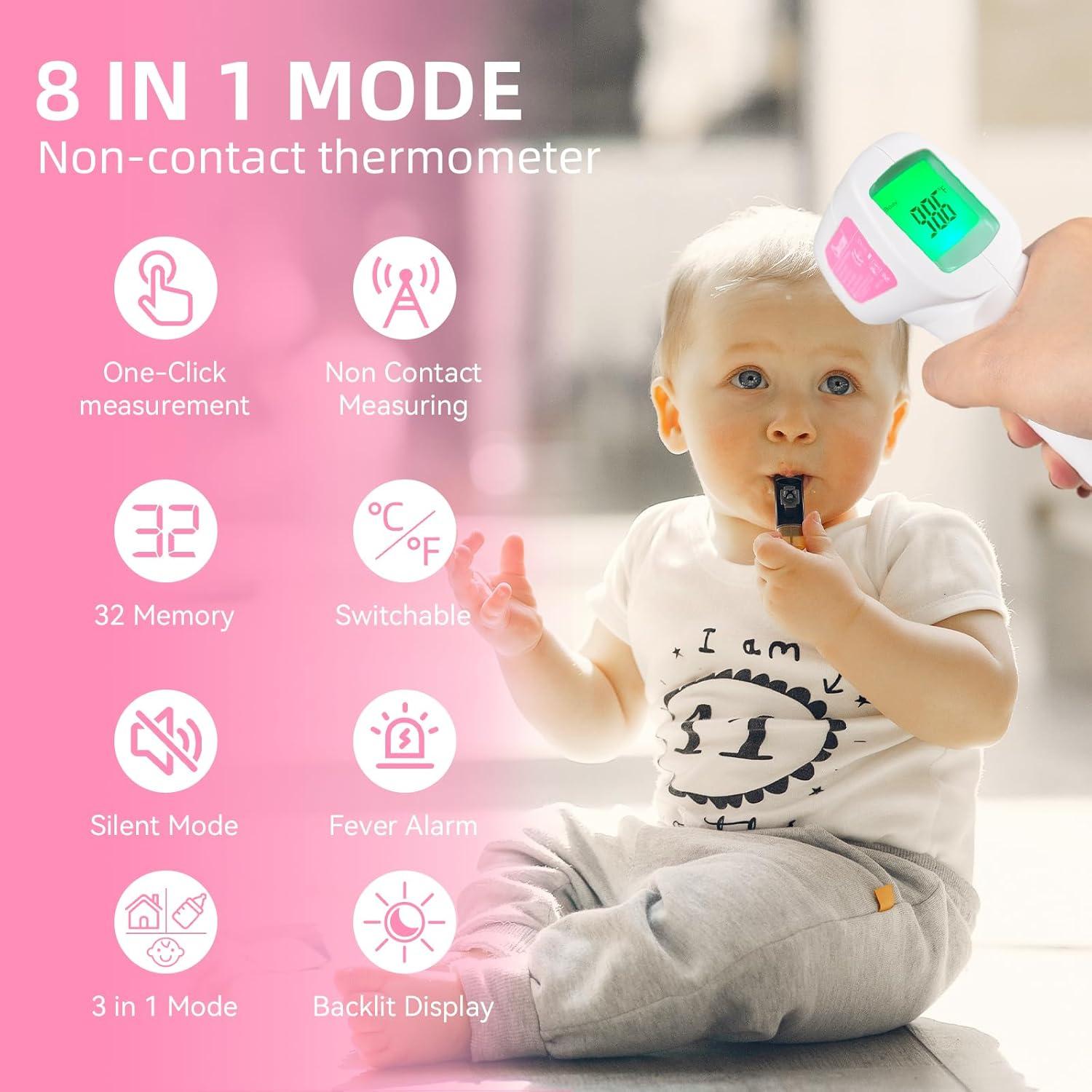 Termómetro Infrarrojo Sin Contacto Berrcom para Adultos y Niños