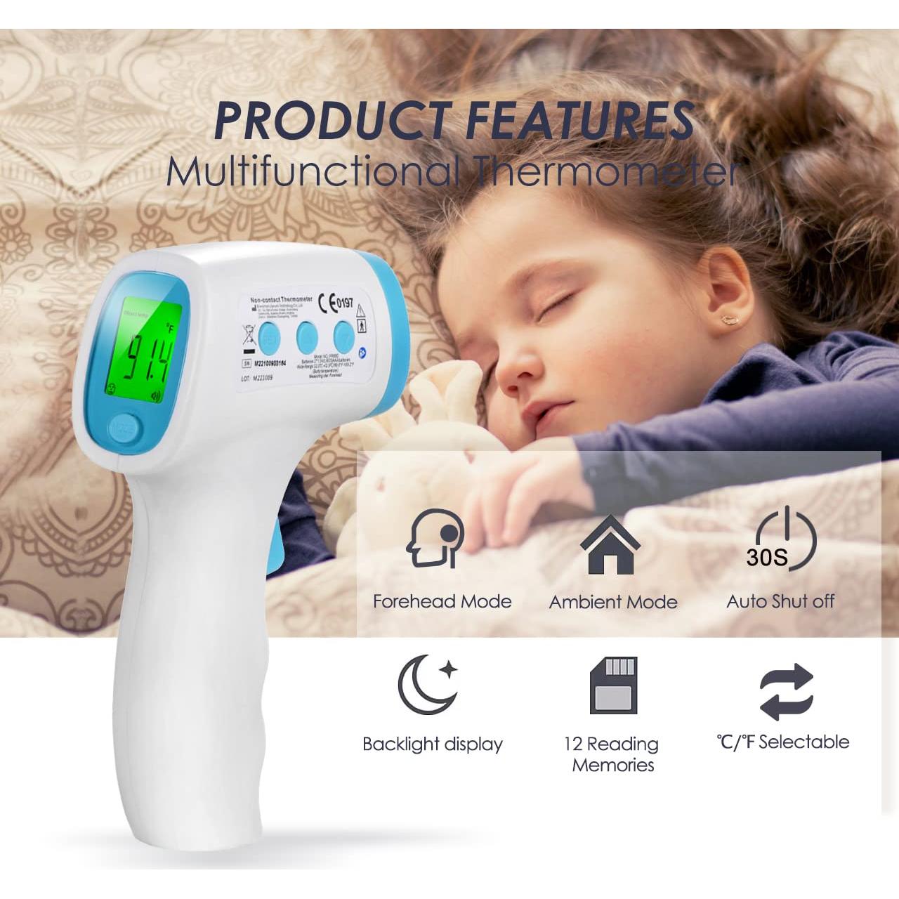 Termómetro Digital Infrarrojo WINDRAY FR880 para Bebés y Niños