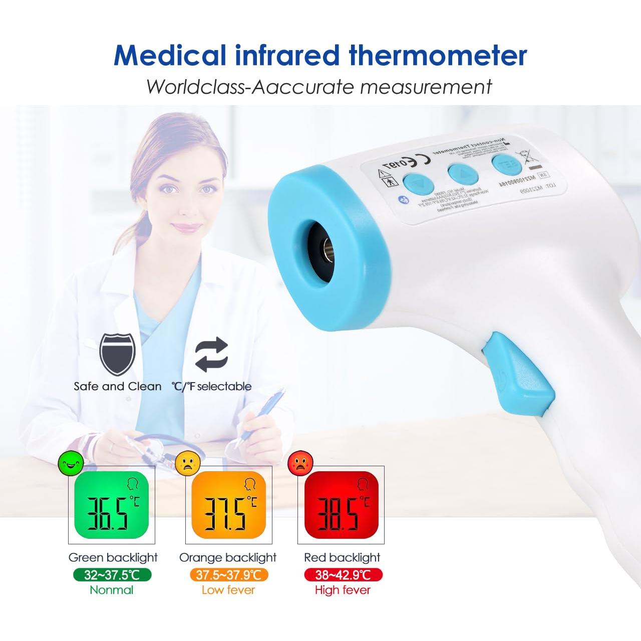 Termómetro Digital Infrarrojo WINDRAY FR880 para Bebés y Niños
