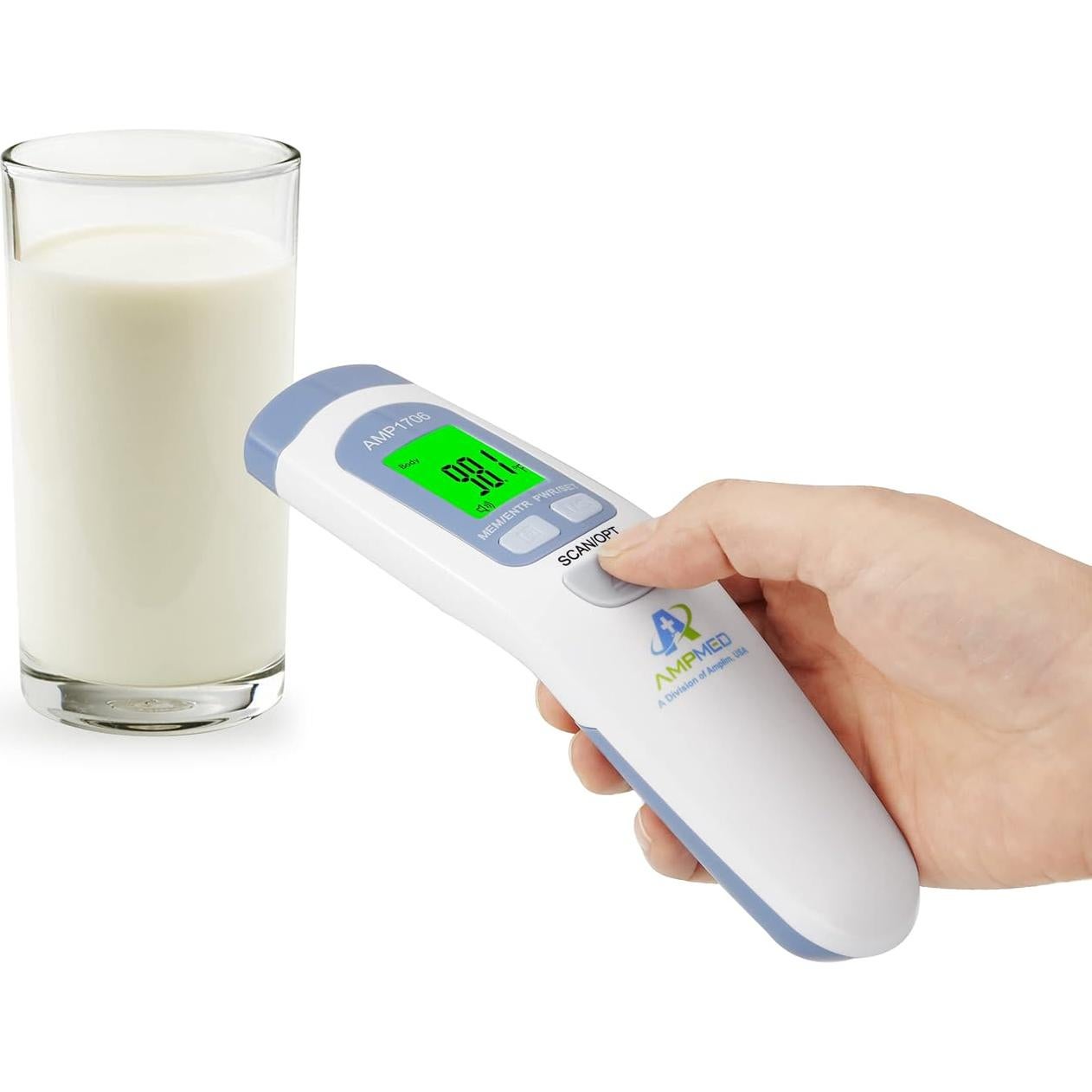 Termómetro Digital Infrarrojo Amplim AMP1706 para Bebés y Adultos