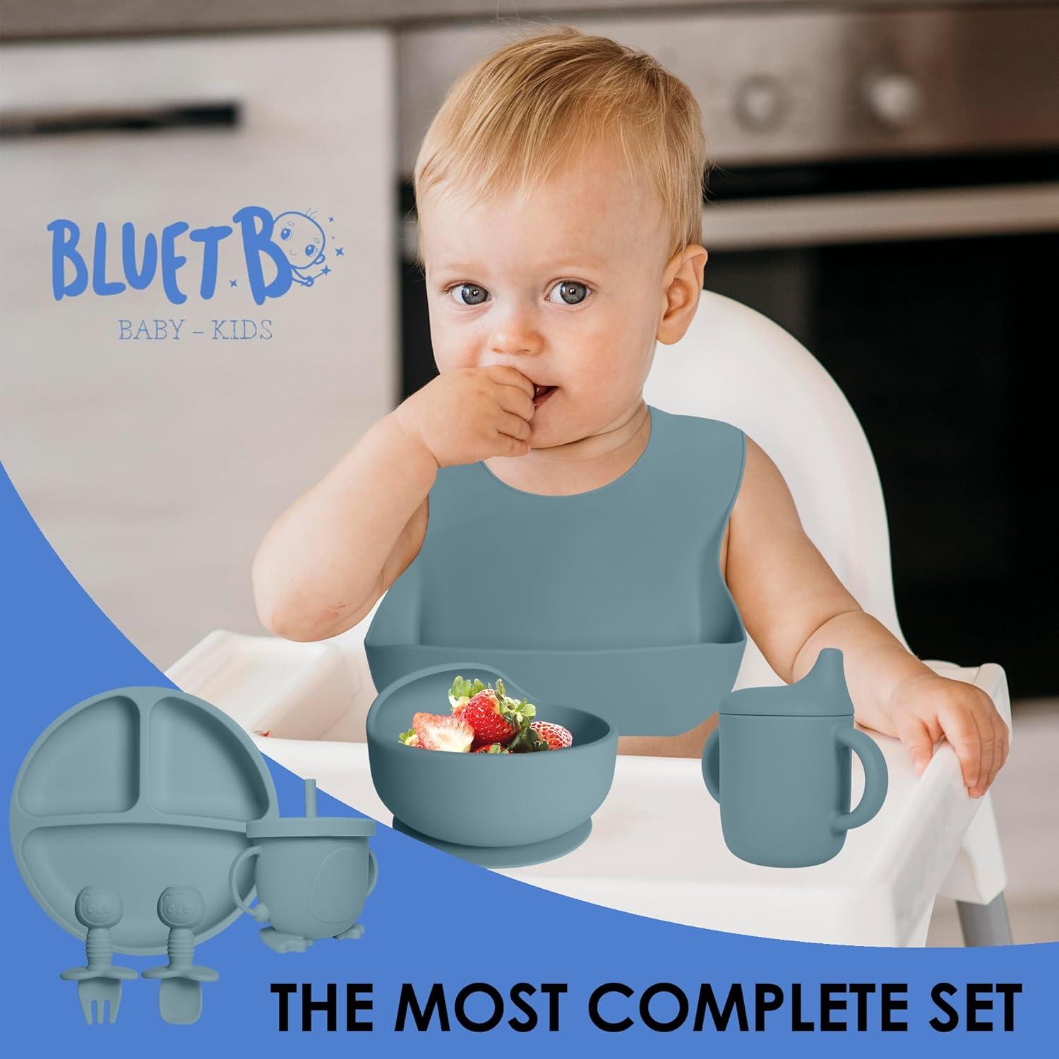 Conjunto de Alimentación para Bebés Bluet B - 11 Piezas de Silicona