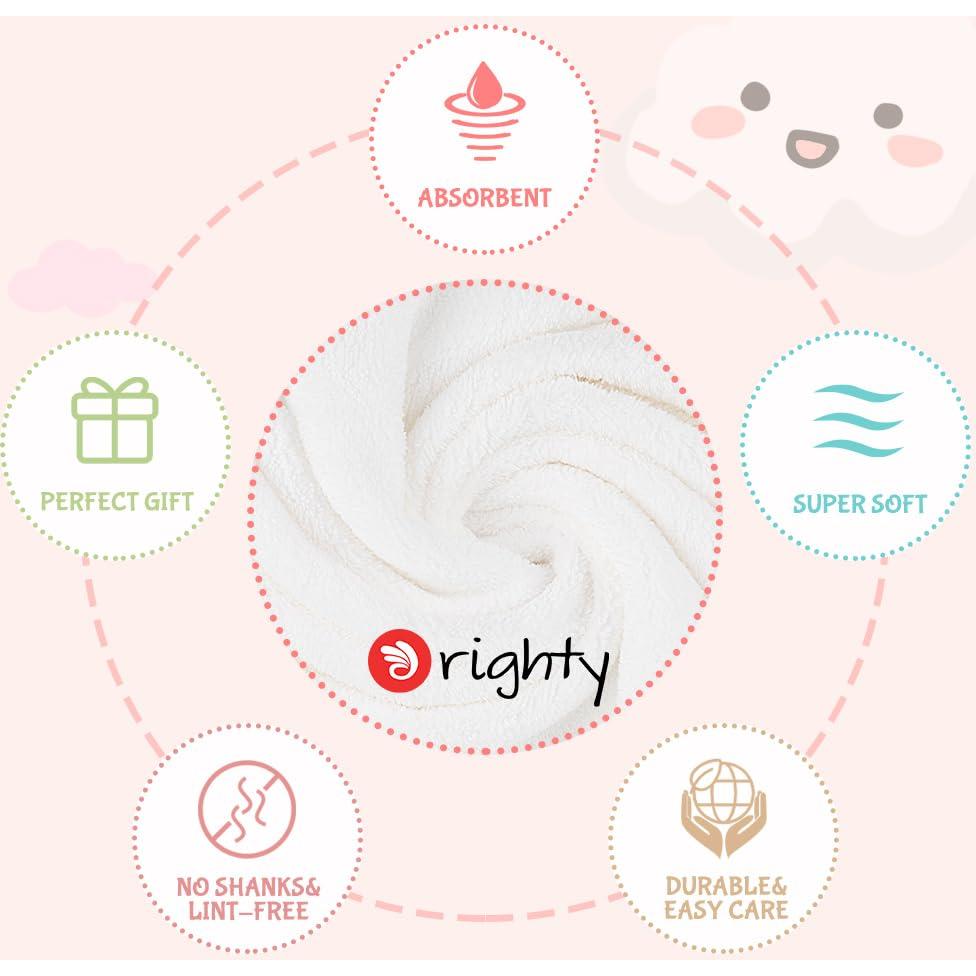 Paños para Eructar Orighty 8 Piezas Coral 50x25 cm