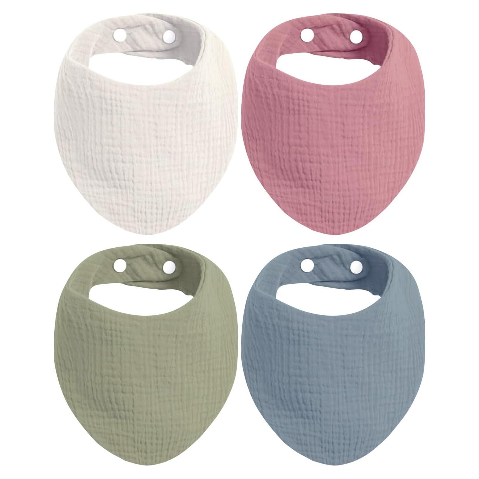 Baberos de Muselina Orgánicos KiddyCare para Bebés 0-6 Meses