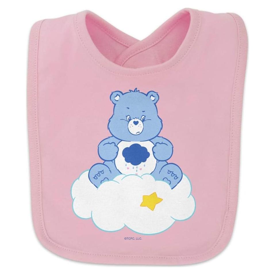 Babero de Bebé Care Bears Grumpy Bear 100% Algodón Rosa