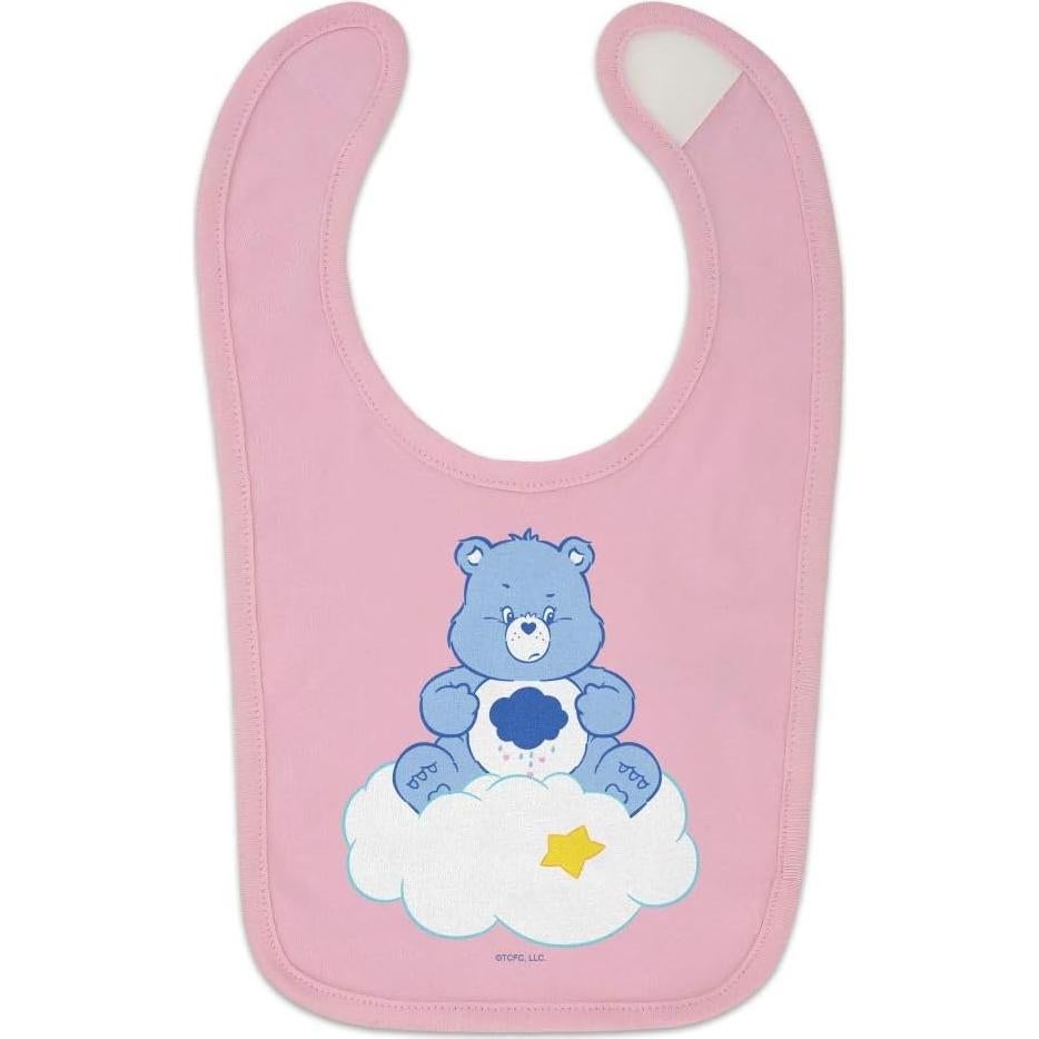 Babero de Bebé Care Bears Grumpy Bear 100% Algodón Rosa