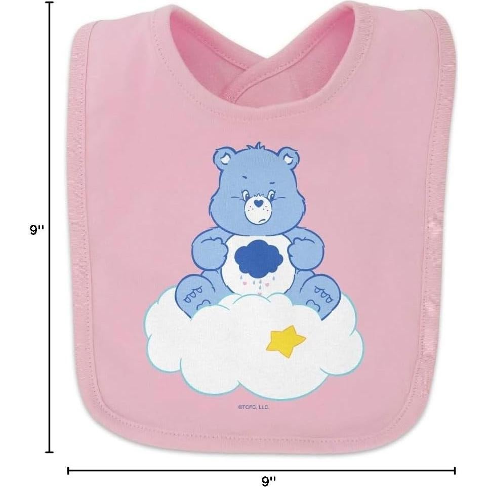 Babero de Bebé Care Bears Grumpy Bear 100% Algodón Rosa