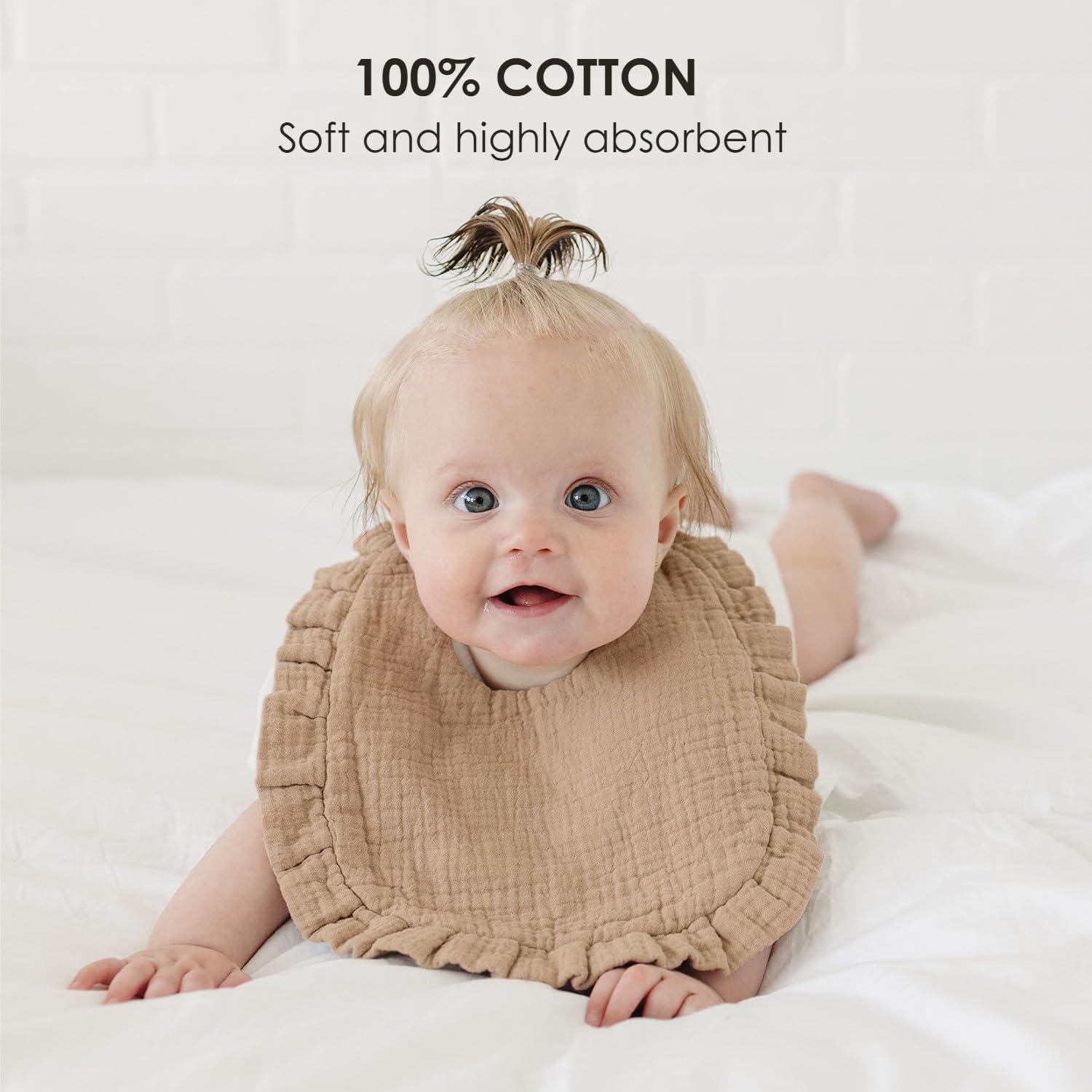 Set de 6 Baberos de Muselina MairMore para Bebés Unisex