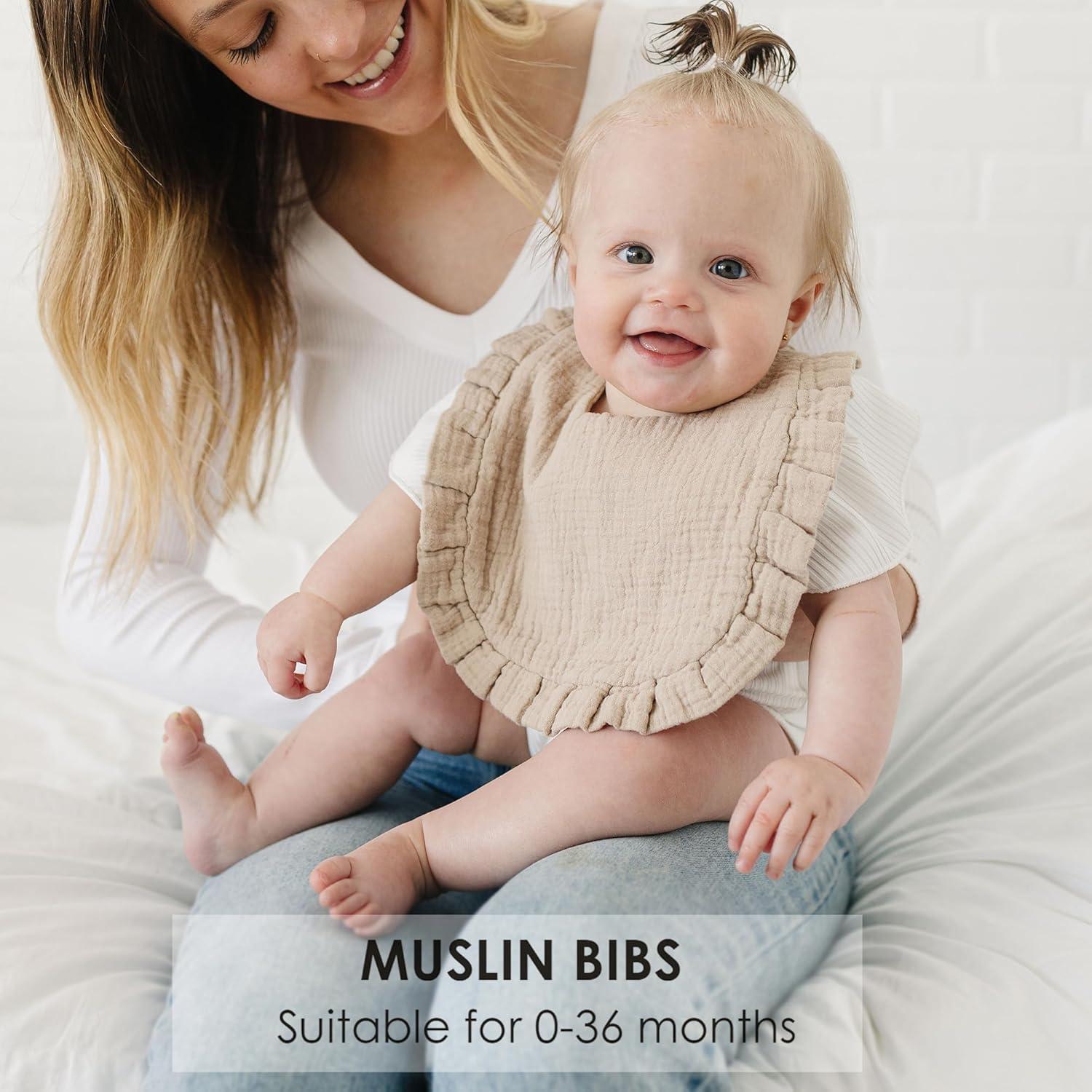 Set de 6 Baberos de Muselina MairMore para Bebés Unisex