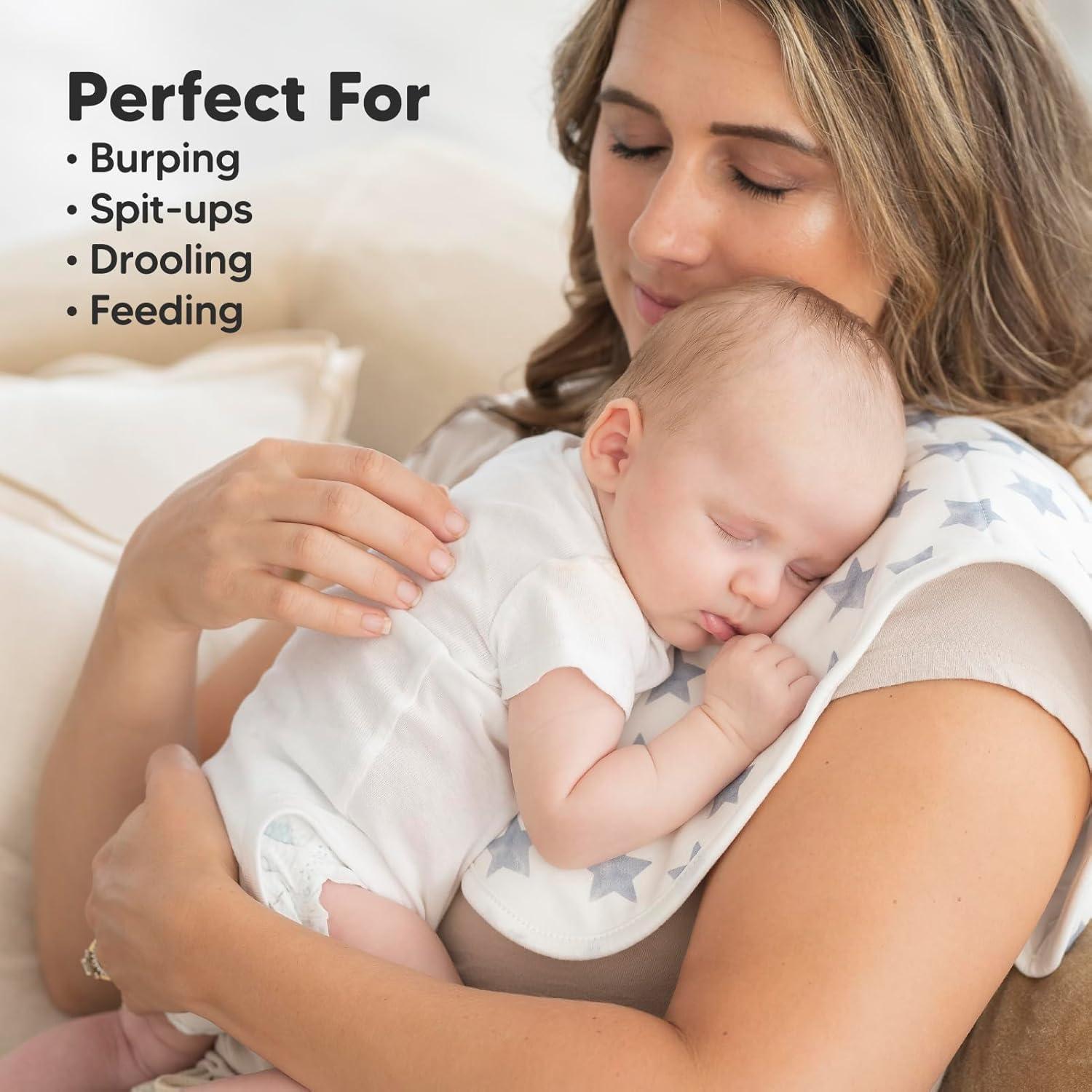 Paños de Eructo Orgánicos KeaBabies - 5 Unidades 53.34x25.4cm