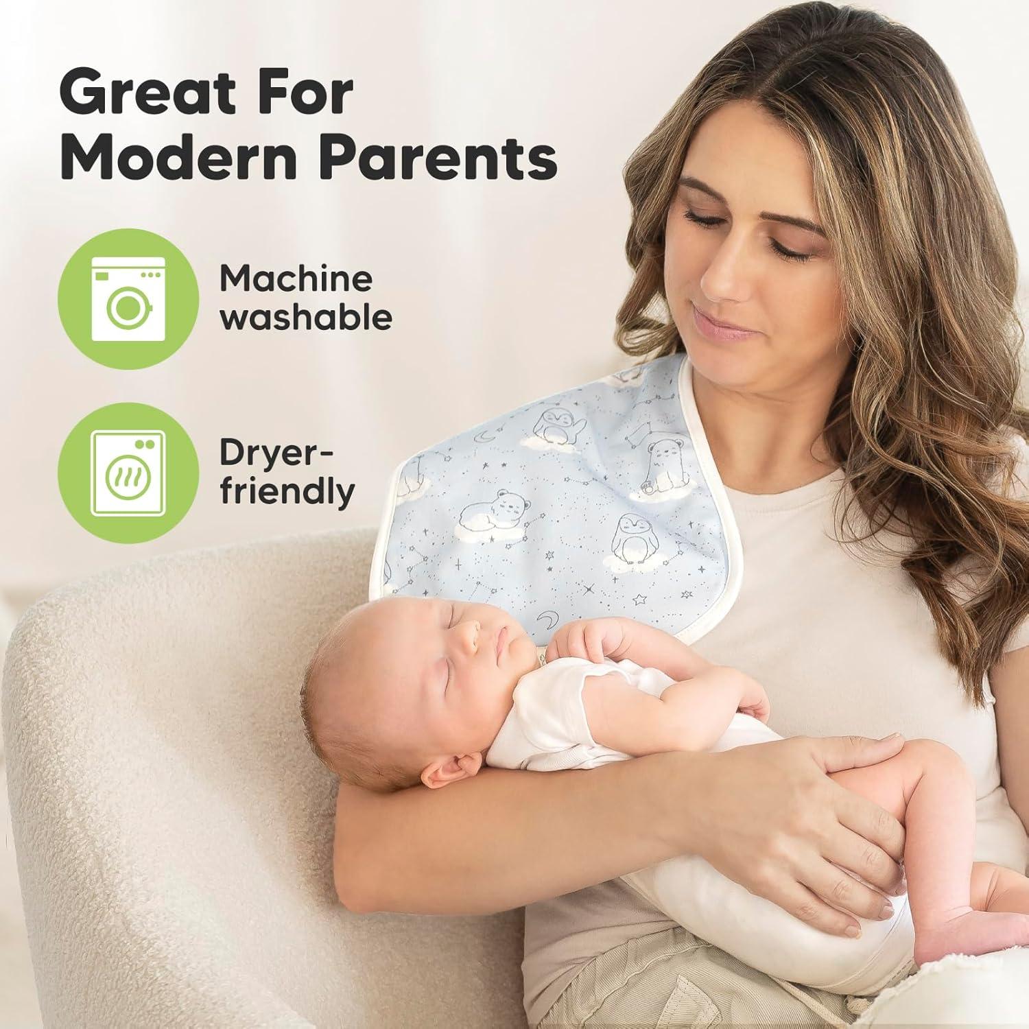 Paños de Eructo Orgánicos KeaBabies - 5 Unidades 53.34x25.4cm