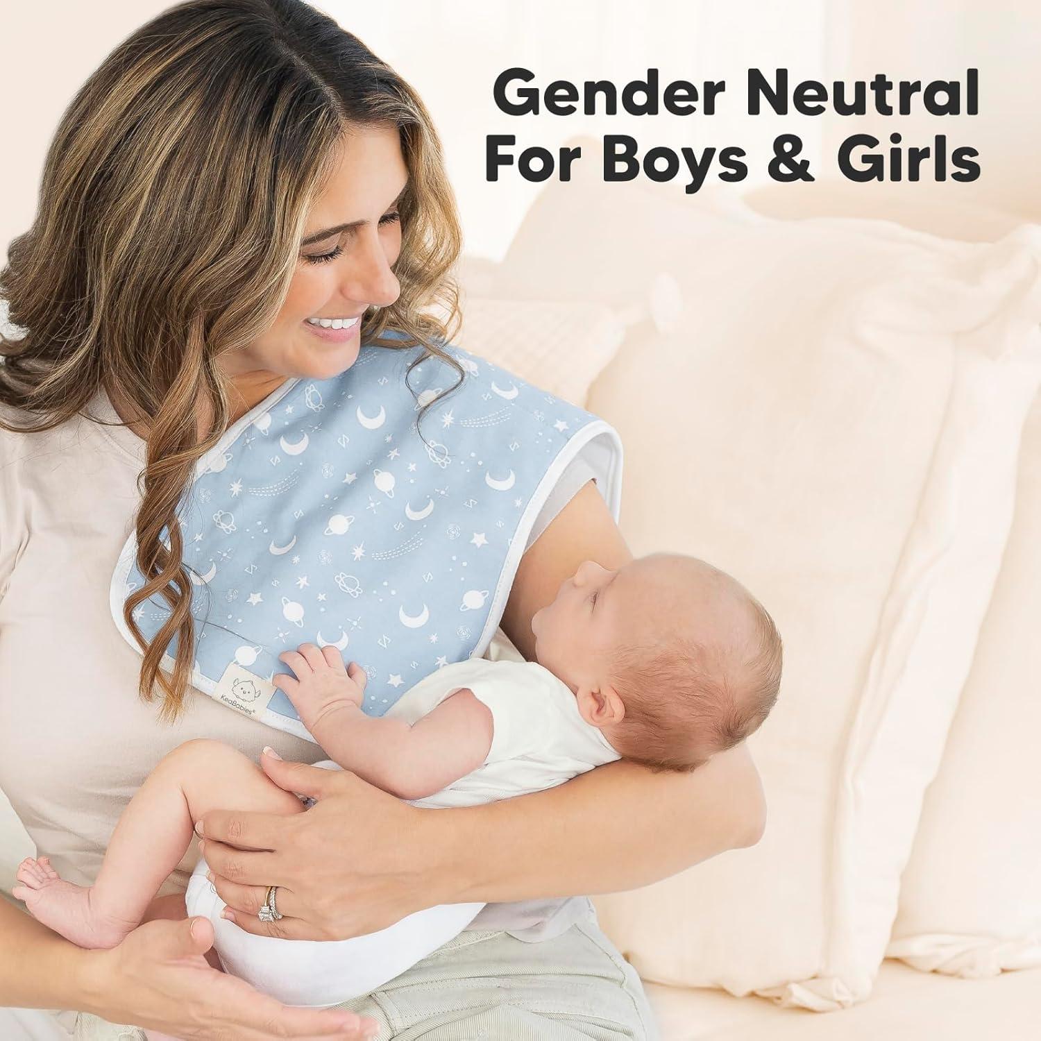 Paños de Eructo Orgánicos KeaBabies - 5 Unidades 53.34x25.4cm