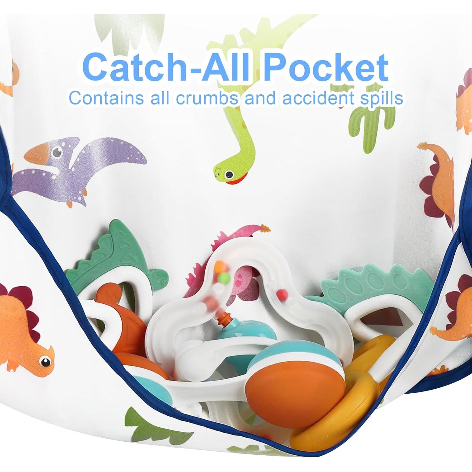 Baberos Impermeables Accmor para Bebés 6-24 meses 3pcs