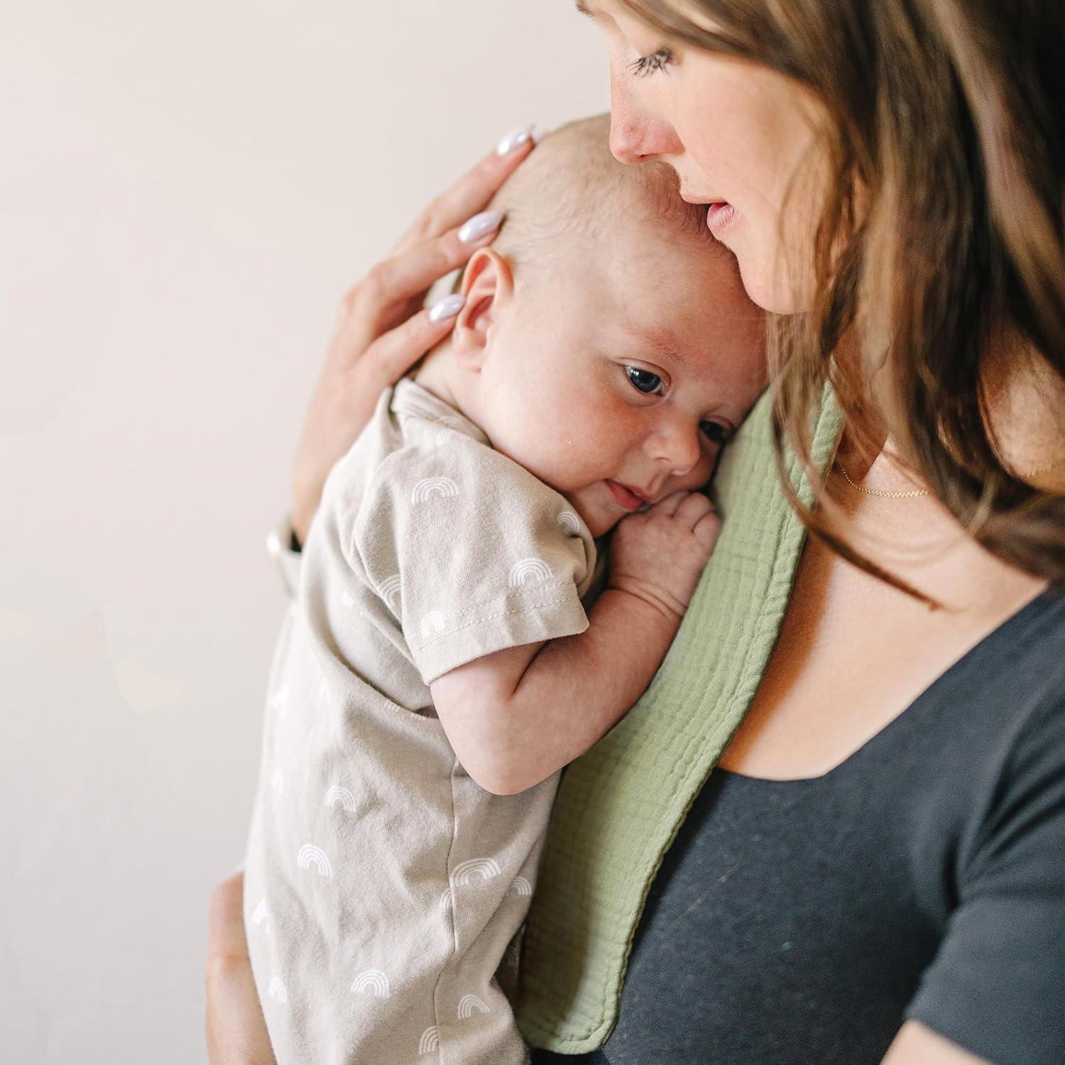 Paños para Eructar Bebé Konssy 6 Piezas 100% Algodón Muselina