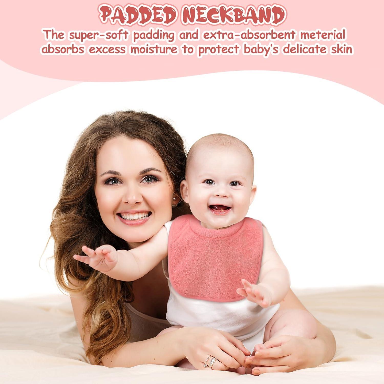 4 Baberos Acolchados Comfi para Bebés - Absorbentes y Ajustables