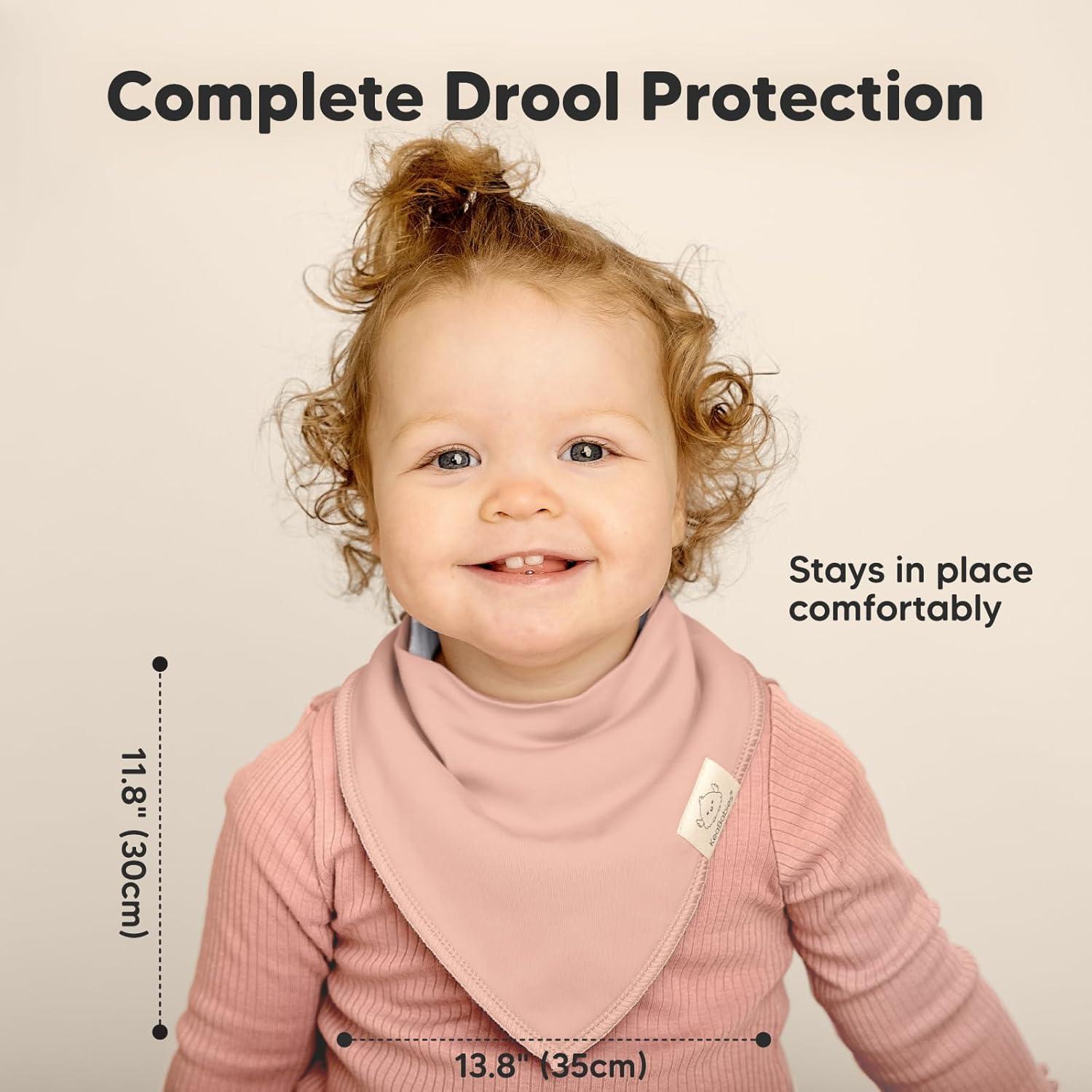 Paquete de 10 Baberos de Bandana KeaBabies 100% Algodón Orgánico