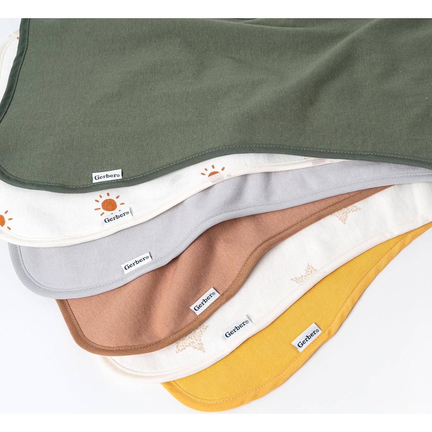 Paquete de 5 Paños de Eructo Unisex Gerber - Óxido Marrón