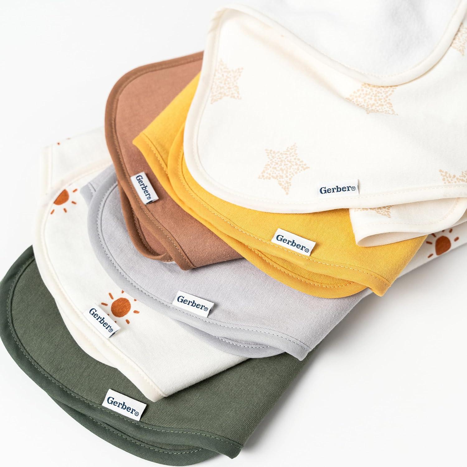 Paquete de 5 Paños de Eructo Unisex Gerber - Óxido Marrón