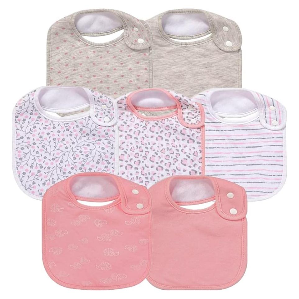 Paquete de 7 Baberos de Algodón Ajustables GLW-PN