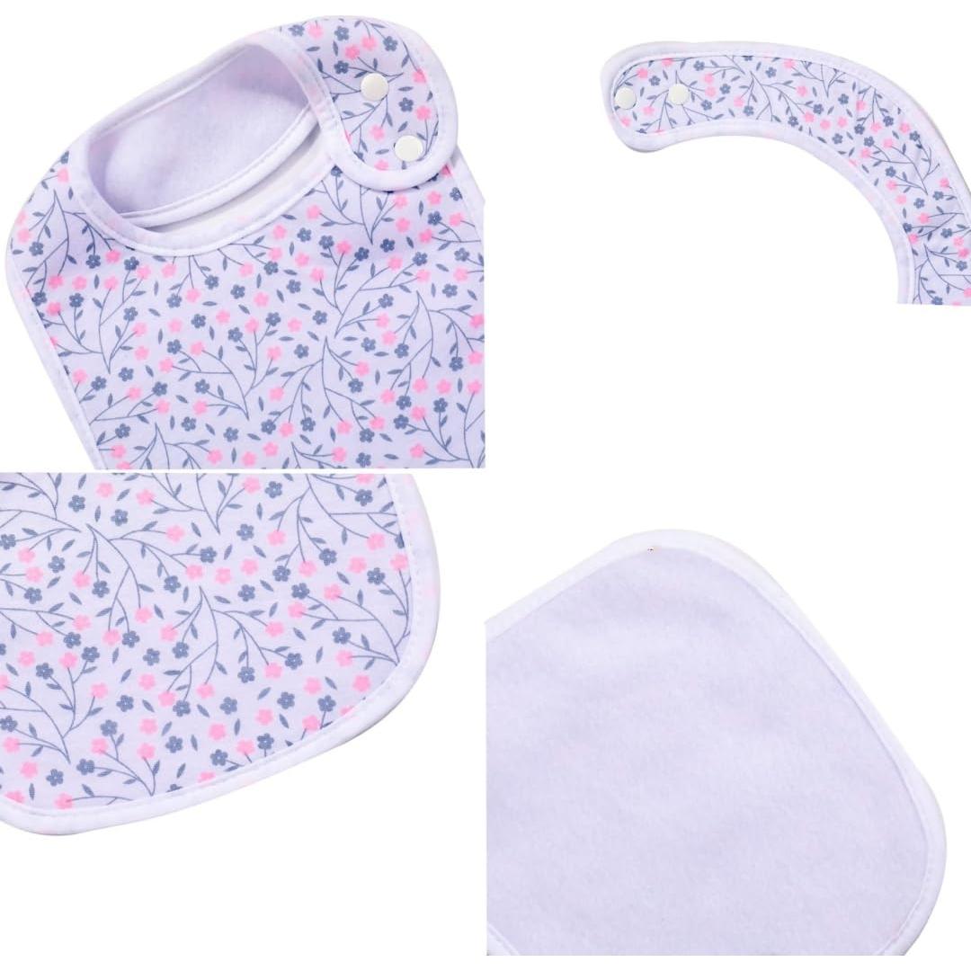 Paquete de 7 Baberos de Algodón Ajustables GLW-PN