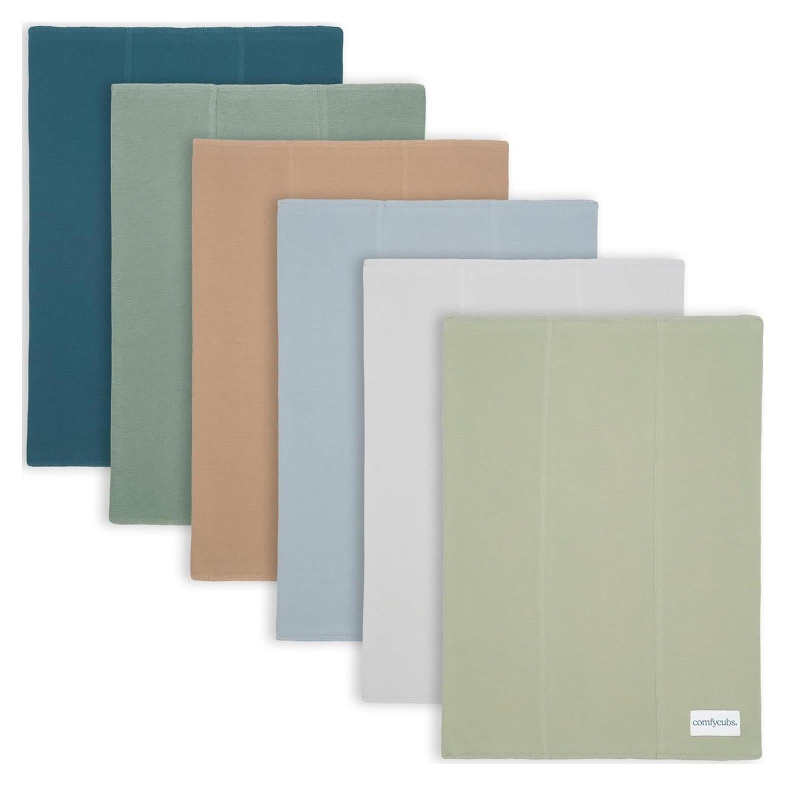 Juego de Pañales Comfy Cubs - Paquete de 6, 100% Algodón, Grande