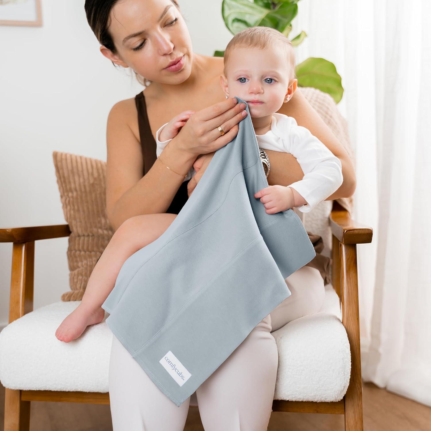 Juego de Pañales Comfy Cubs - Paquete de 6, 100% Algodón, Grande