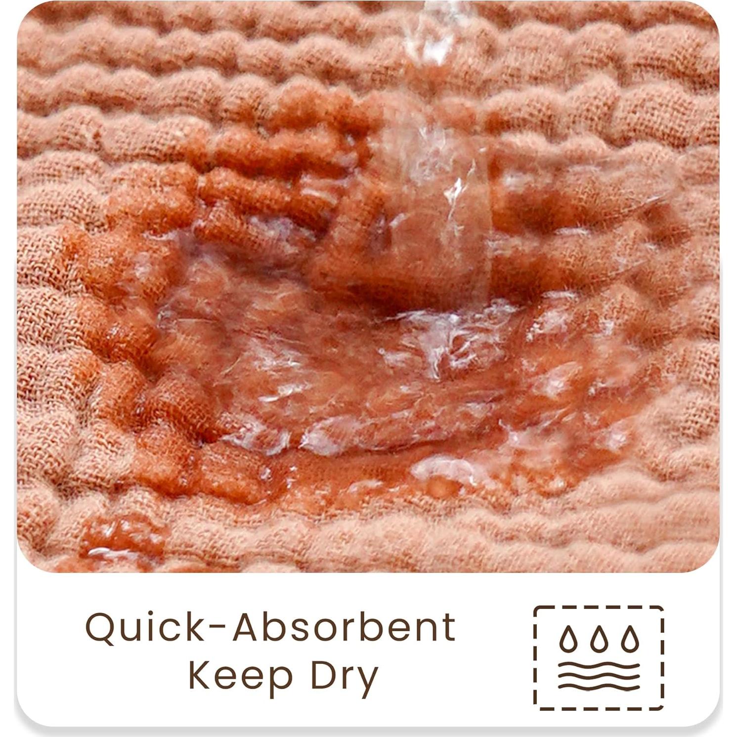 Paños de Eructo para Bebés Konssy - 7 Unidades 100% Algodón