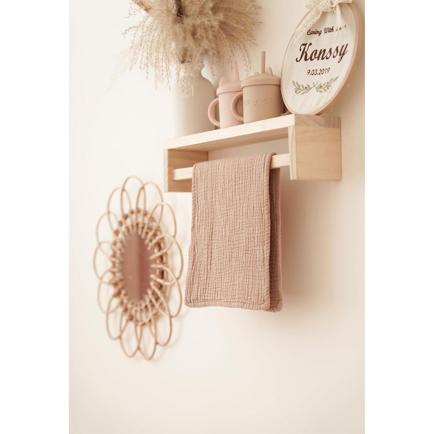 Paños de Eructo para Bebés Konssy - 7 Unidades 100% Algodón