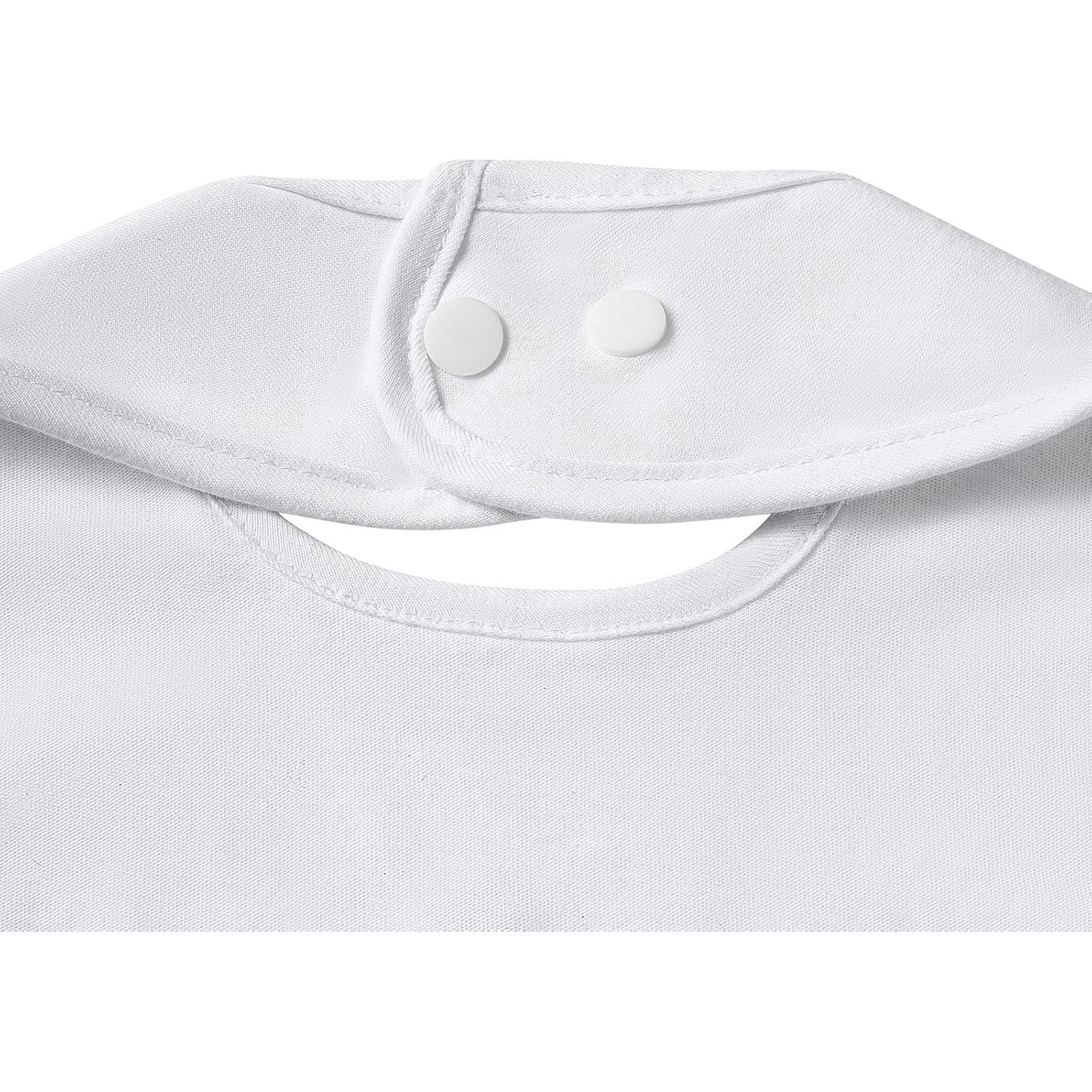 Bib de Bautizo Algodón Suave Unisex con Cruz Bordada