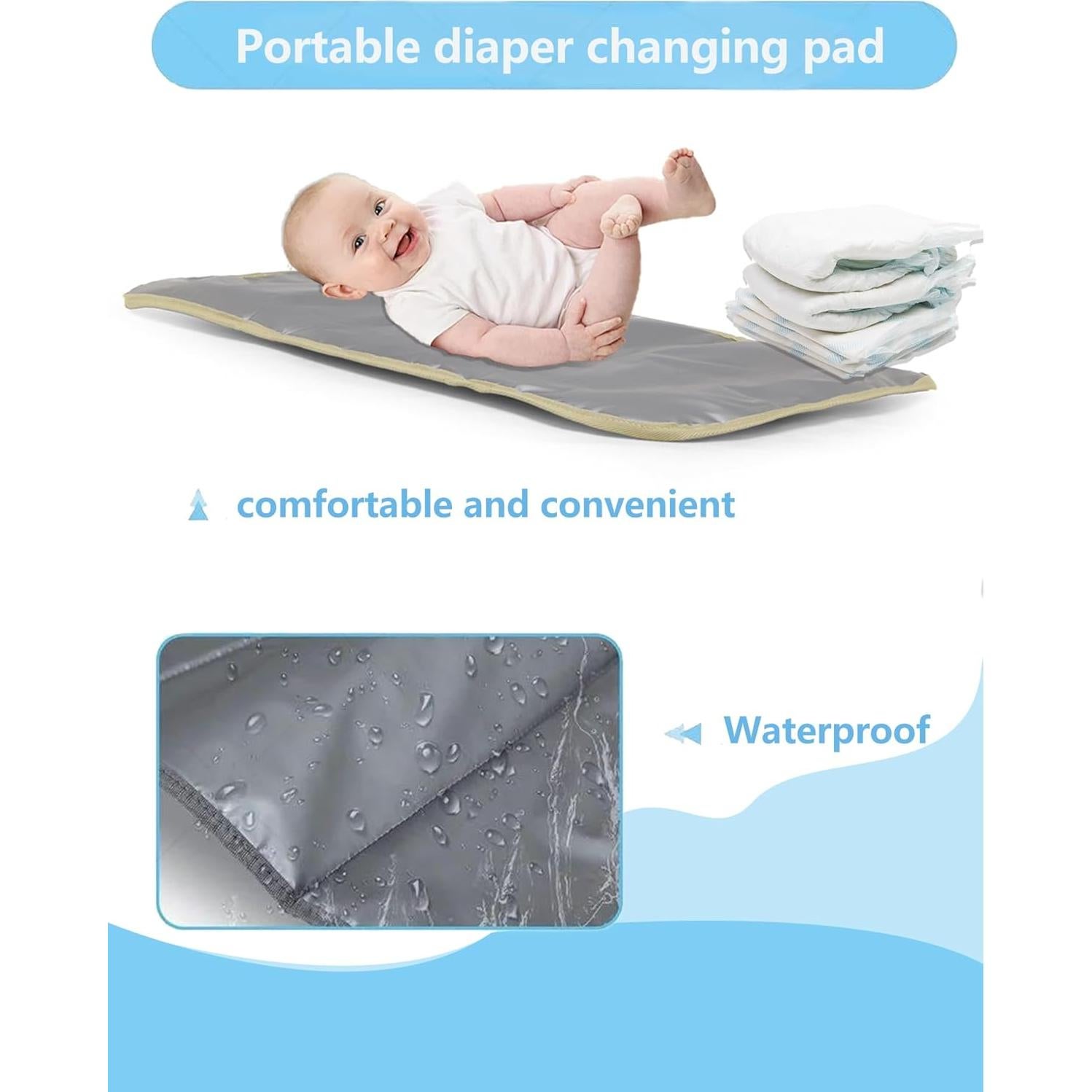 Mochila para Pañales Impermeable Taslan Marrón Topo 20L