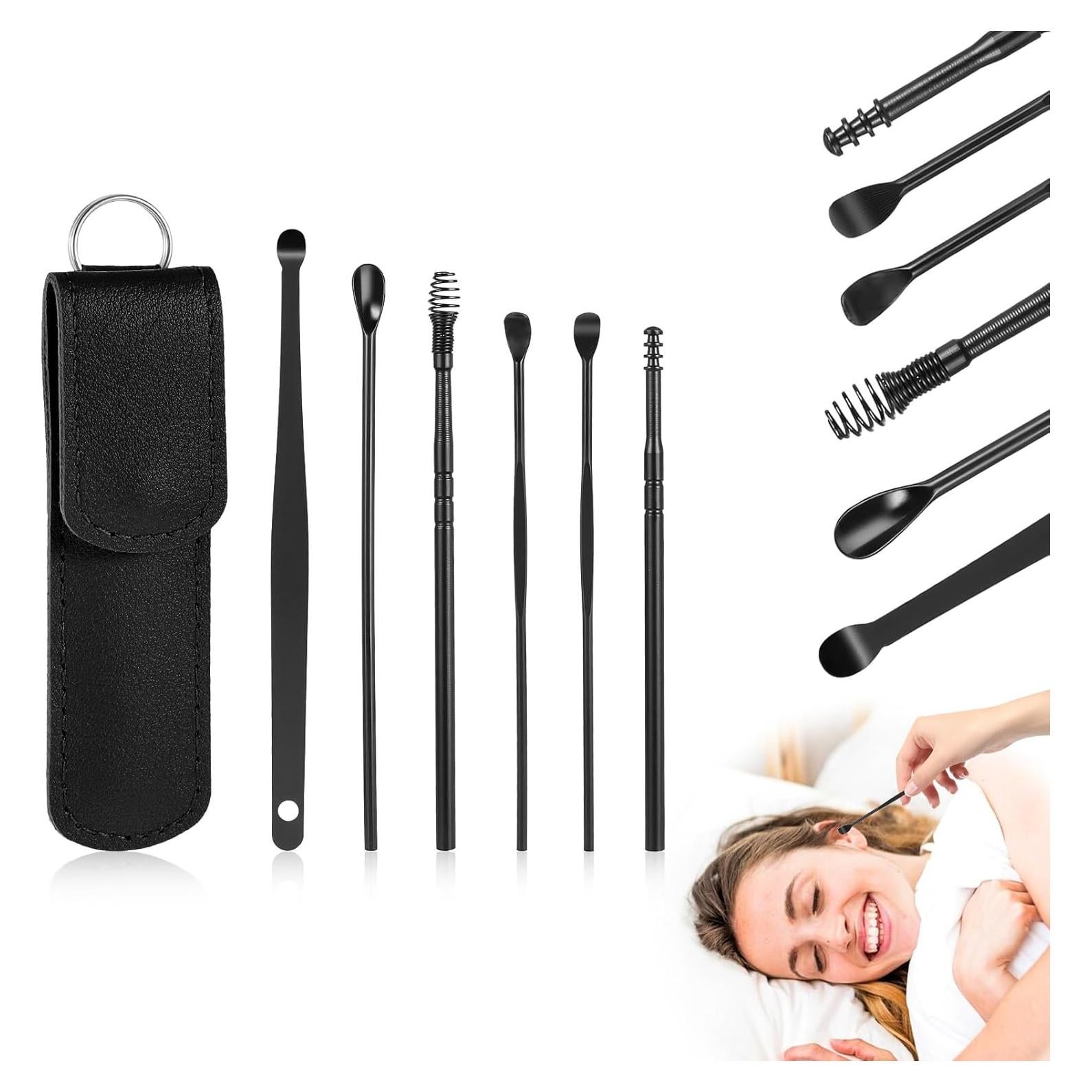 Kit de Limpieza de Oídos 6 Piezas Acero Inoxidable CIATBYYJ