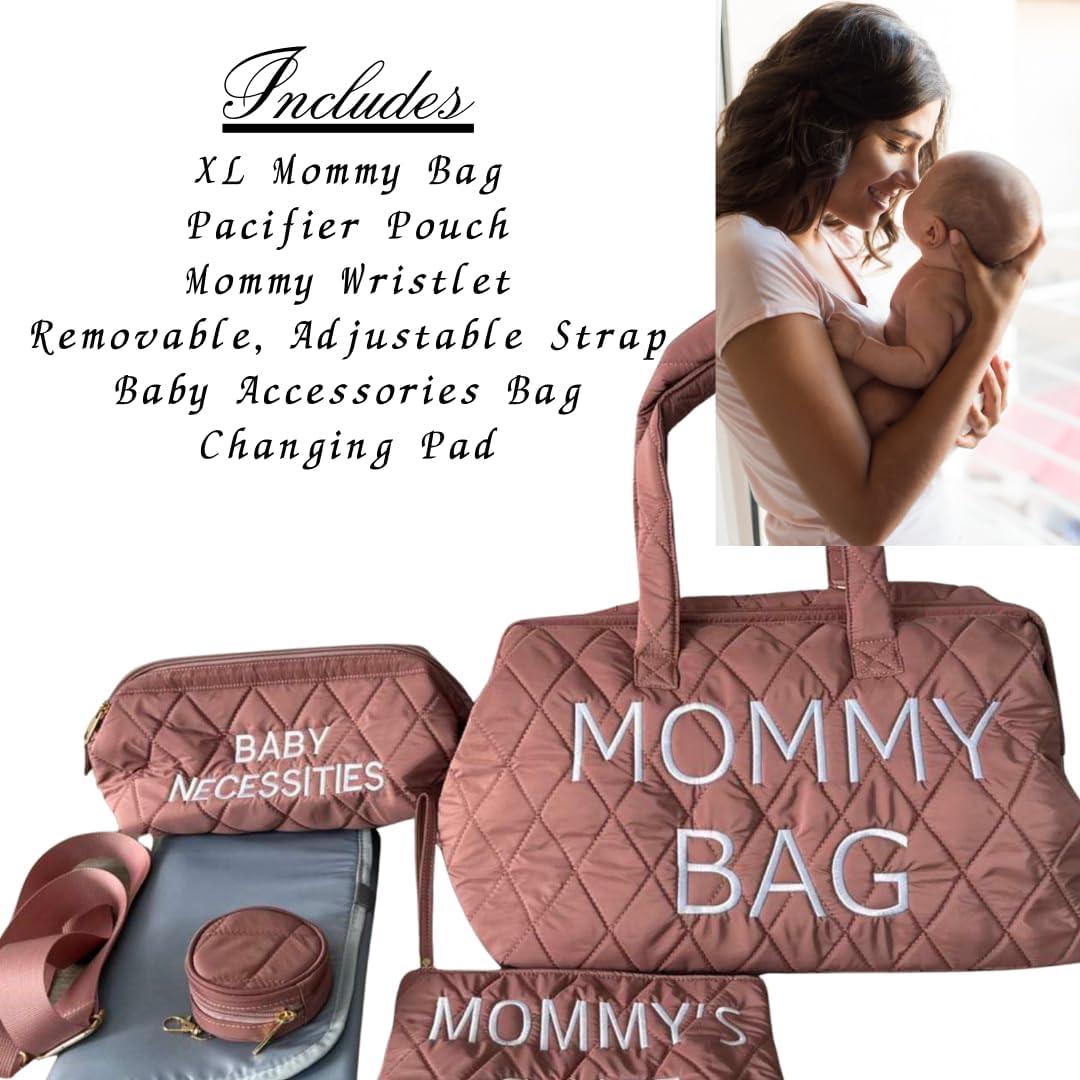 Bolsa de Pañales Oversized Rosa SLyDe - Bolsa de Viaje 35.5x27.9x45.7cm