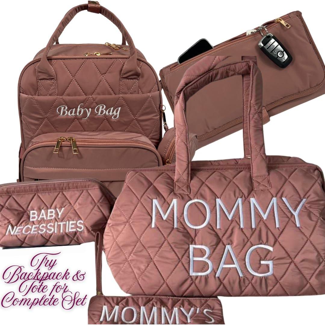 Bolsa de Pañales Oversized Rosa SLyDe - Bolsa de Viaje 35.5x27.9x45.7cm