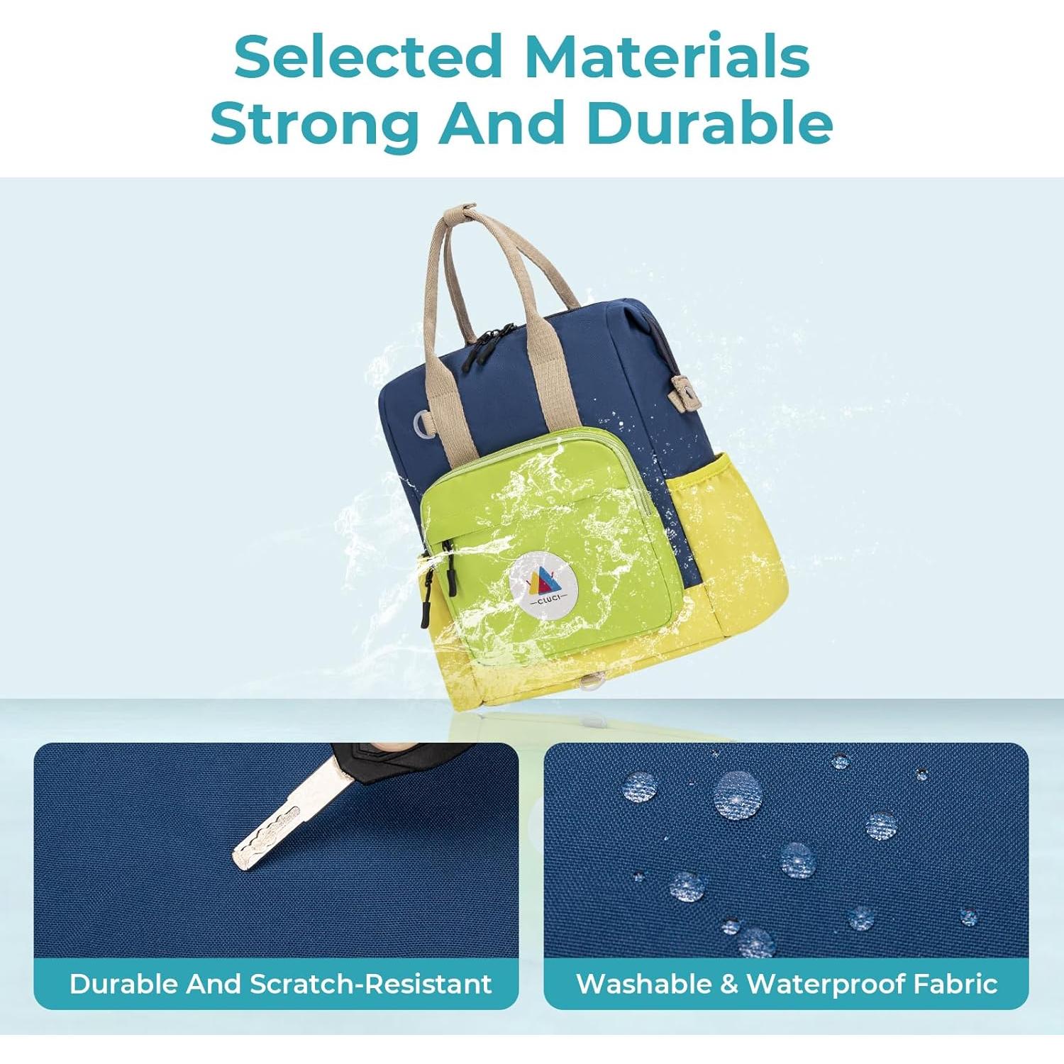 Mochila Escolar CLUCI para Niños Pequeños 28x11.4x33cm