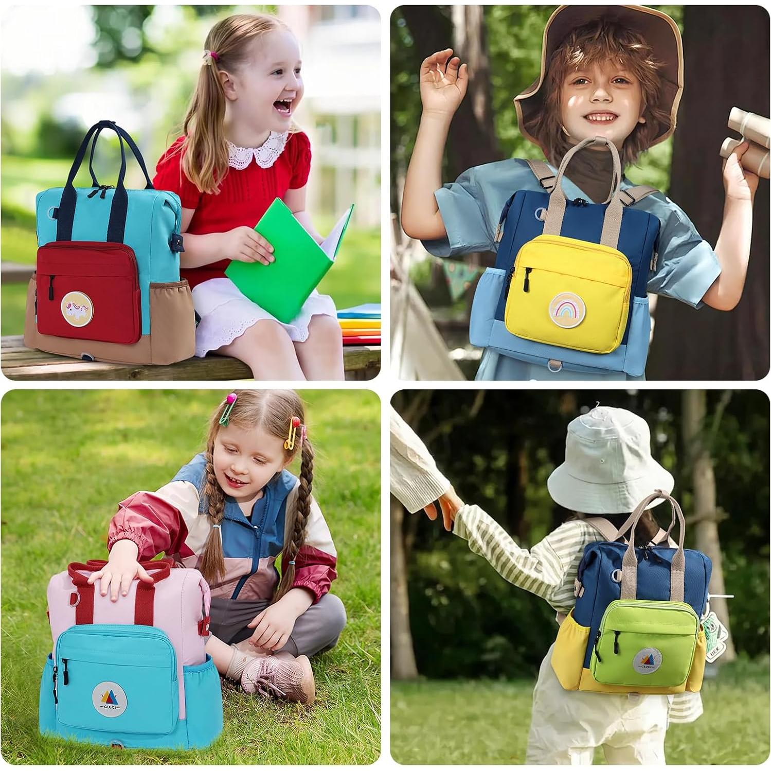 Mochila Escolar CLUCI para Niños Pequeños 28x11.4x33cm