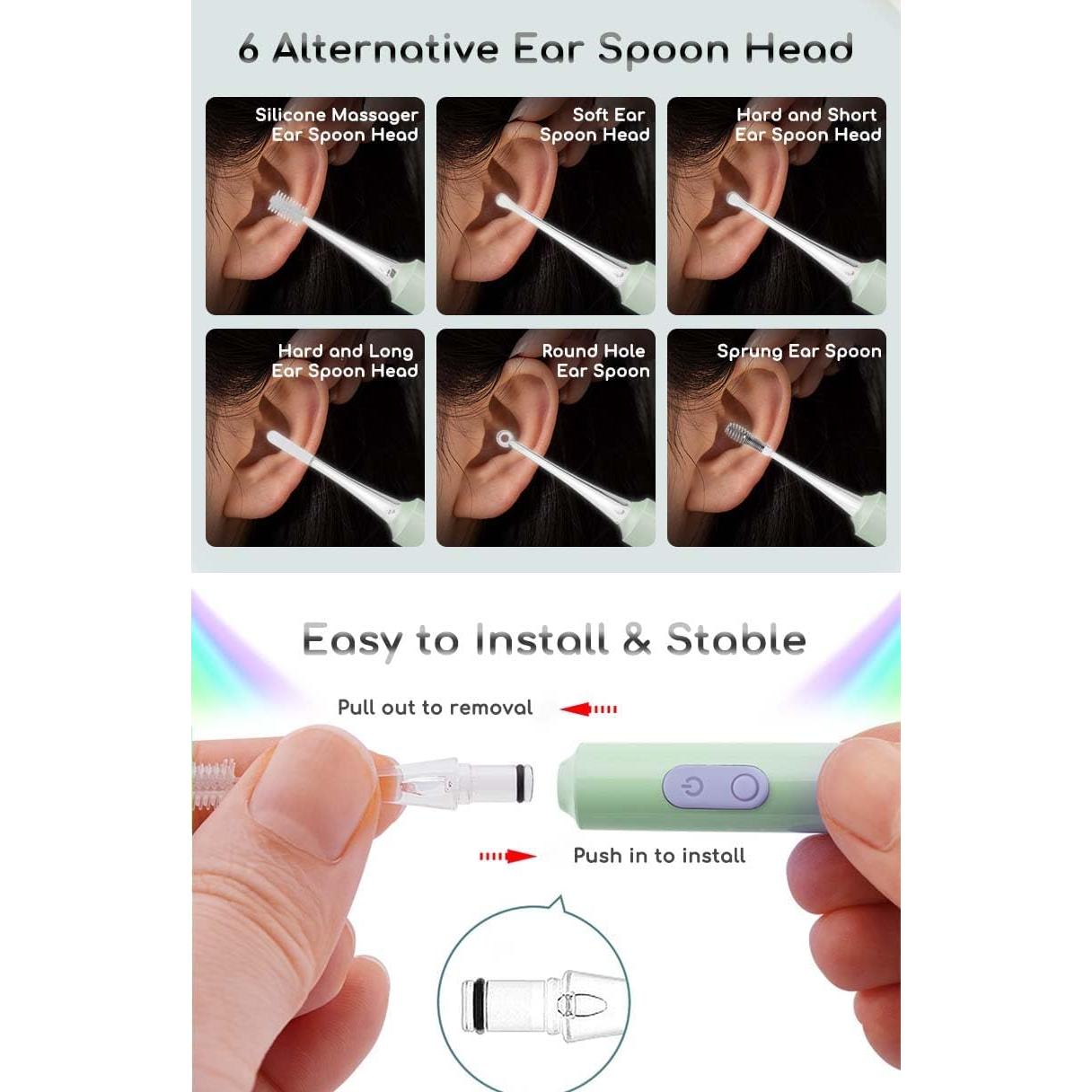 Kit de Limpieza de Cerumen Manmihealth con Luces LED y Lupa