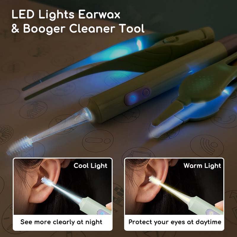 Kit de Limpieza de Cerumen Manmihealth con Luces LED y Lupa