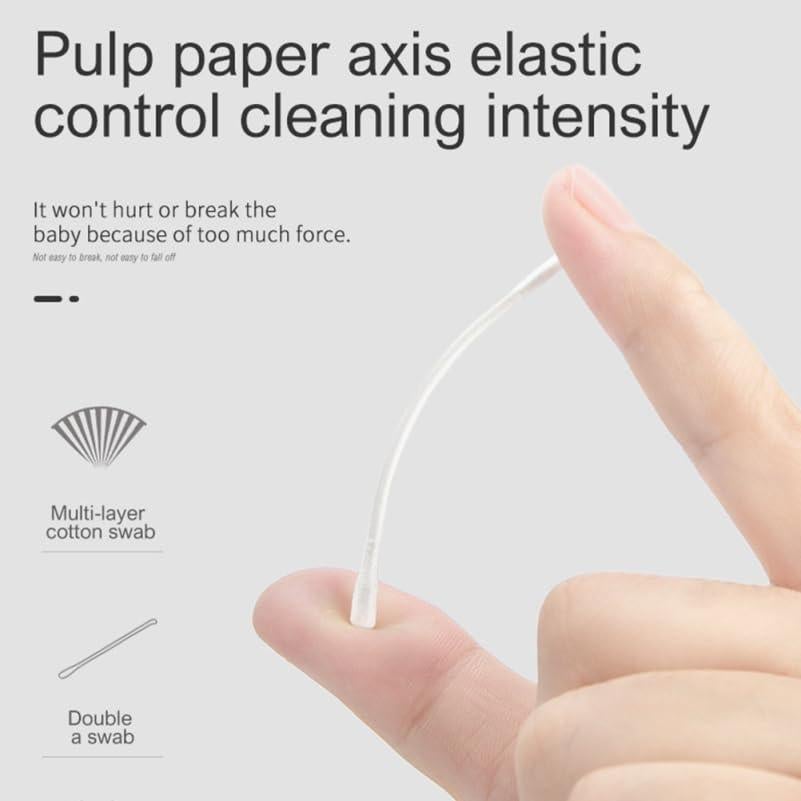 Bastoncillos de Algodón Toddmomy 200pcs para Bebés y Niños