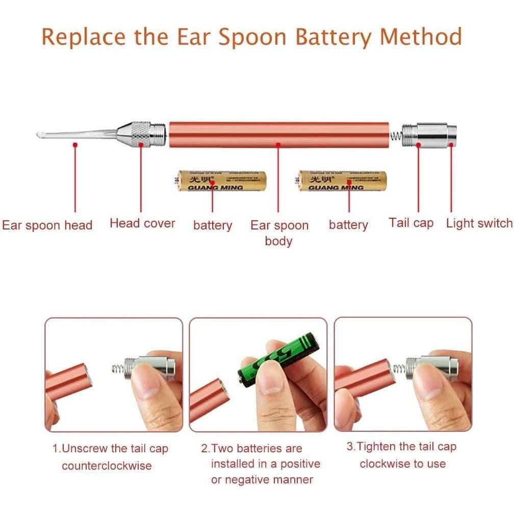 Kit de Herramientas para Cerumen Jocaluyia con Luz LED