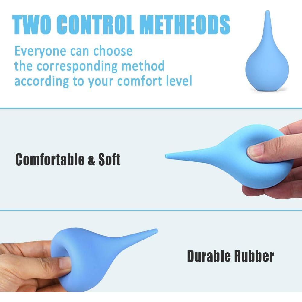 Paquete de 3 Jeringas de Bulbo Manual Canumer - 27ml, 65ml, 90ml